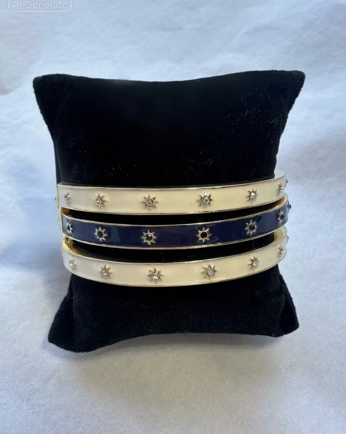 Mini Starburst Enamel Bangle
