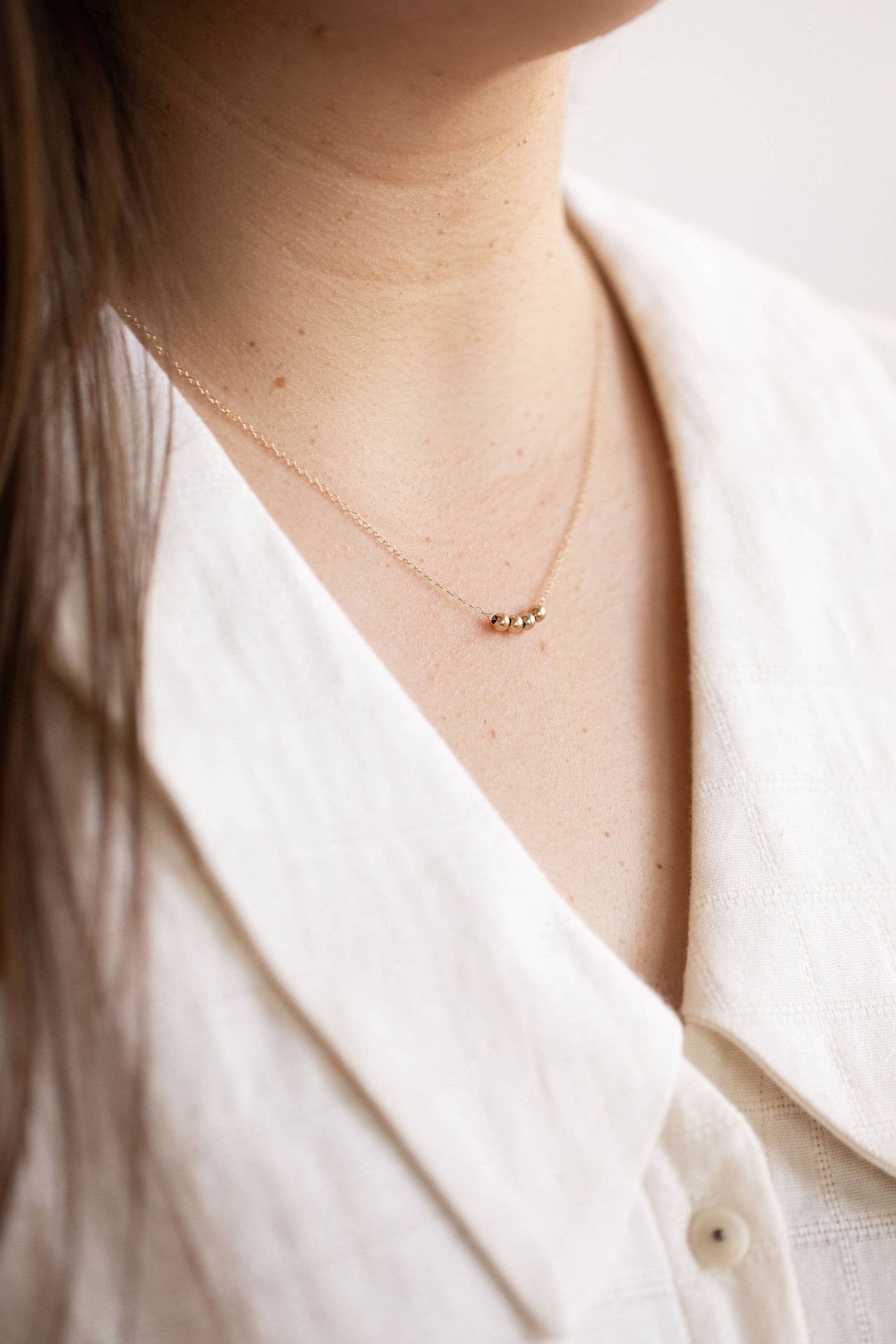 Sphere Necklace | Gold Fill