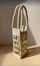 Load image into Gallery viewer, Water Hyacinth Handwoven Wine Bag / Gift Bottle Holder
