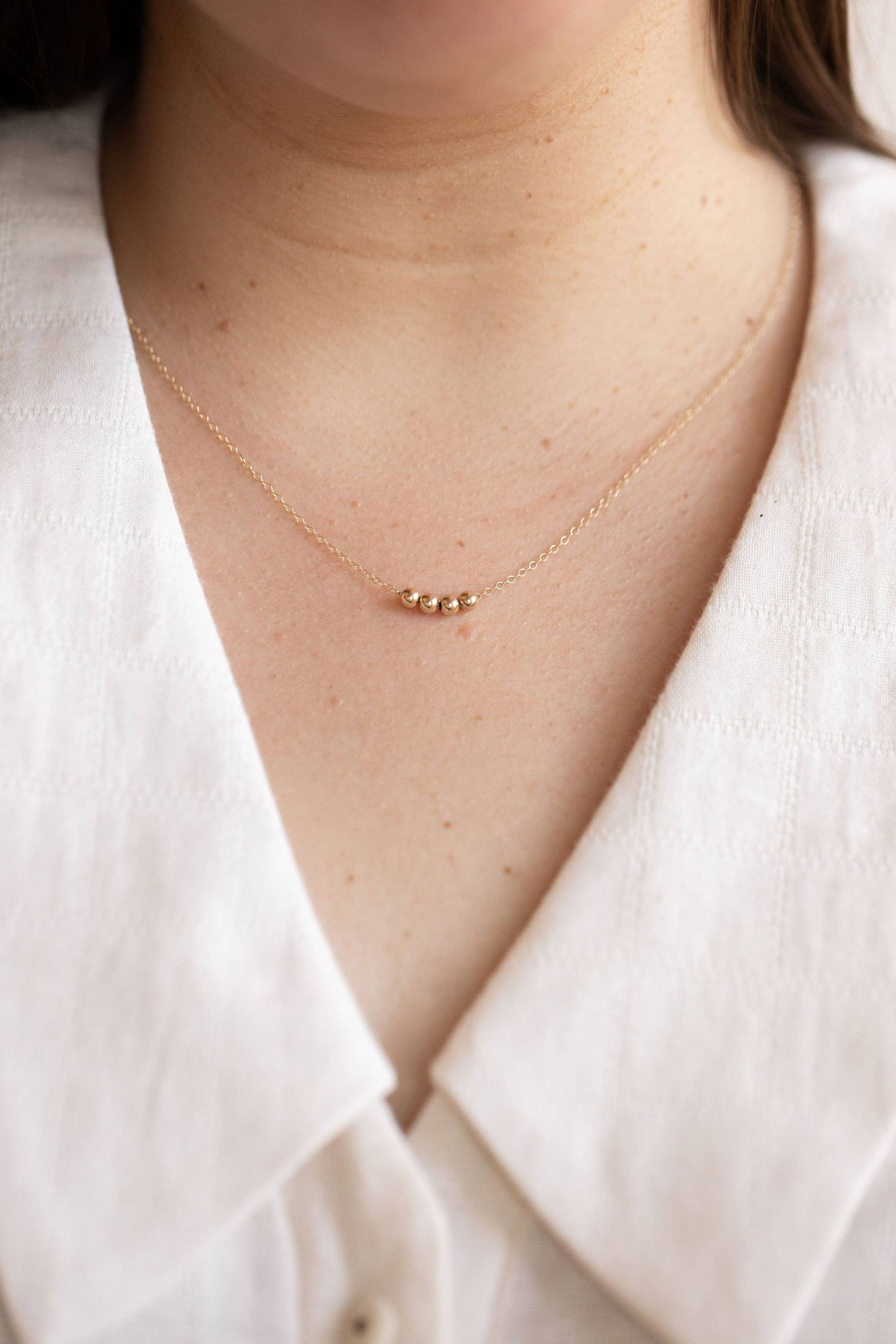 Sphere Necklace | Gold Fill