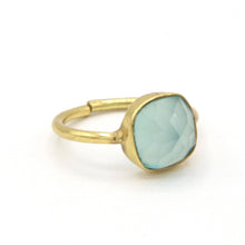 Load image into Gallery viewer, Blue Onyx Adjustable Stone Ring
