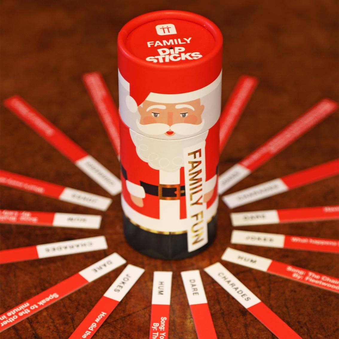 Santa Dipsticks Christmas Game | POS Unit | 12 Pack |