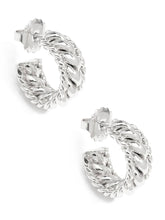 Load image into Gallery viewer, Double Braided Huggie Earring
