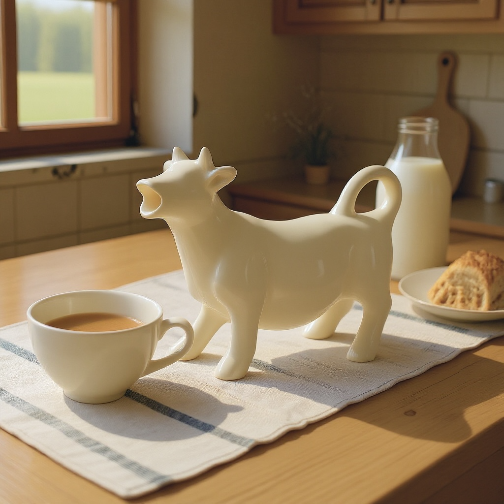 Farmers Market - Cow Creamer - White