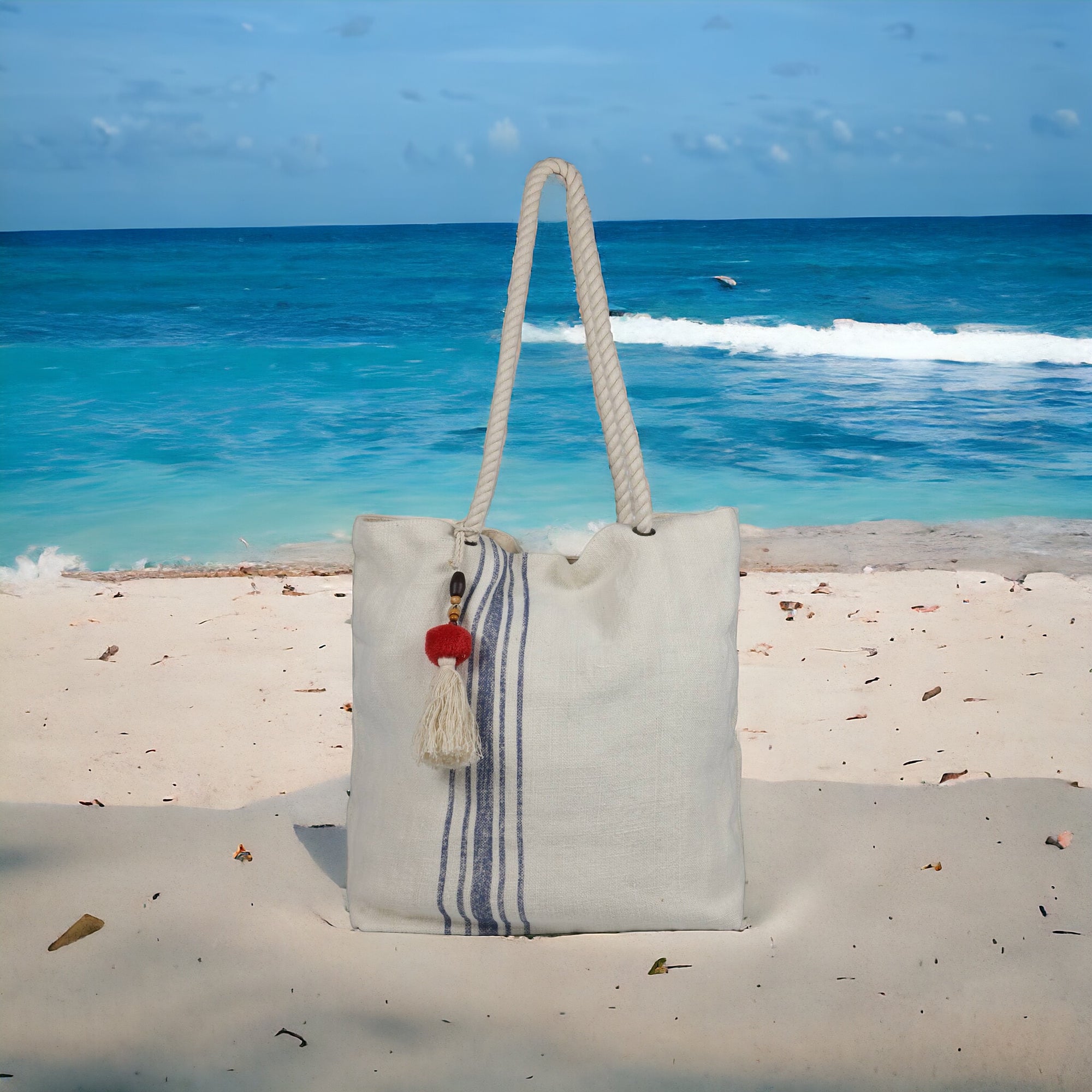 Renard Jute Beach Tote