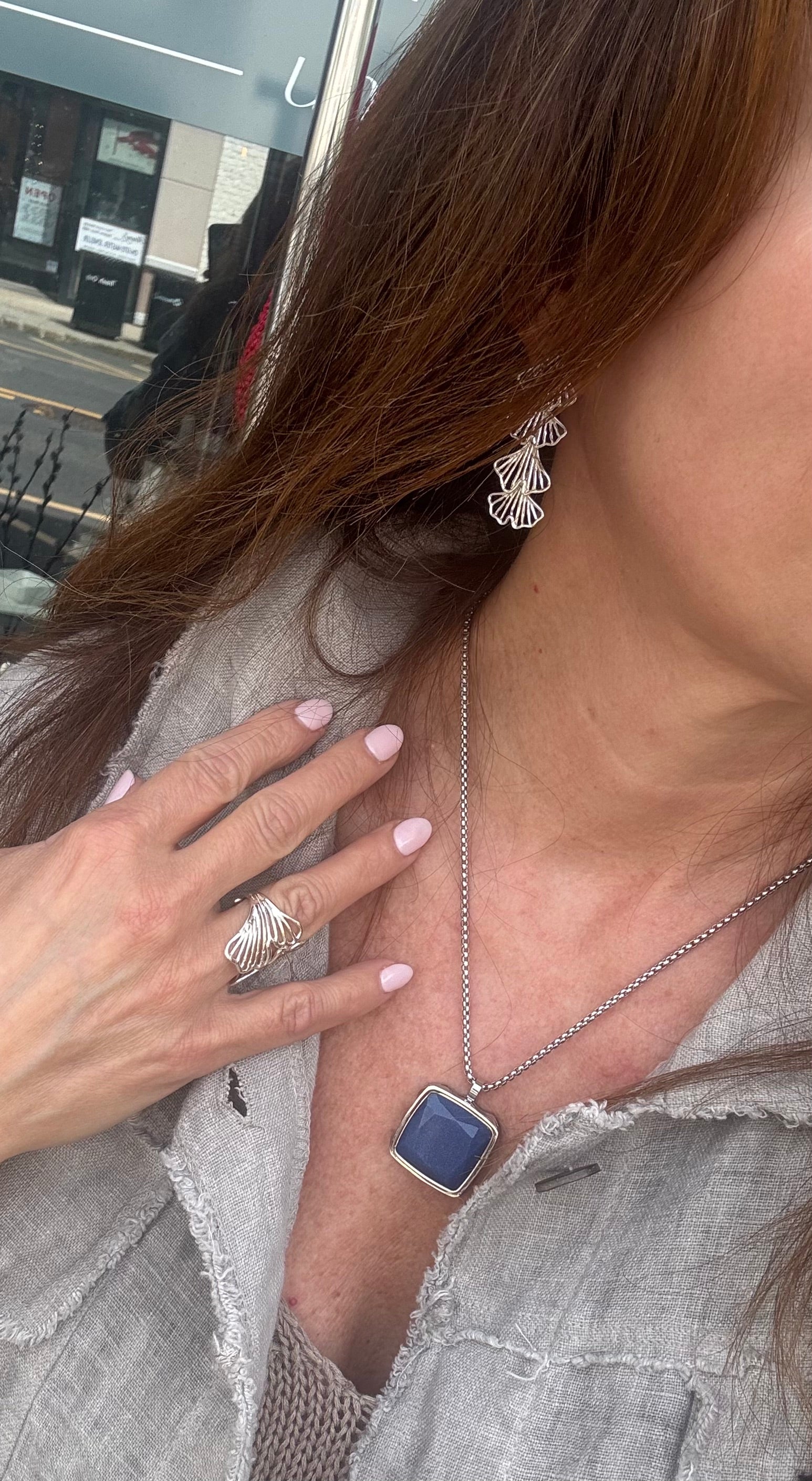 Cascading Gingko Earrings