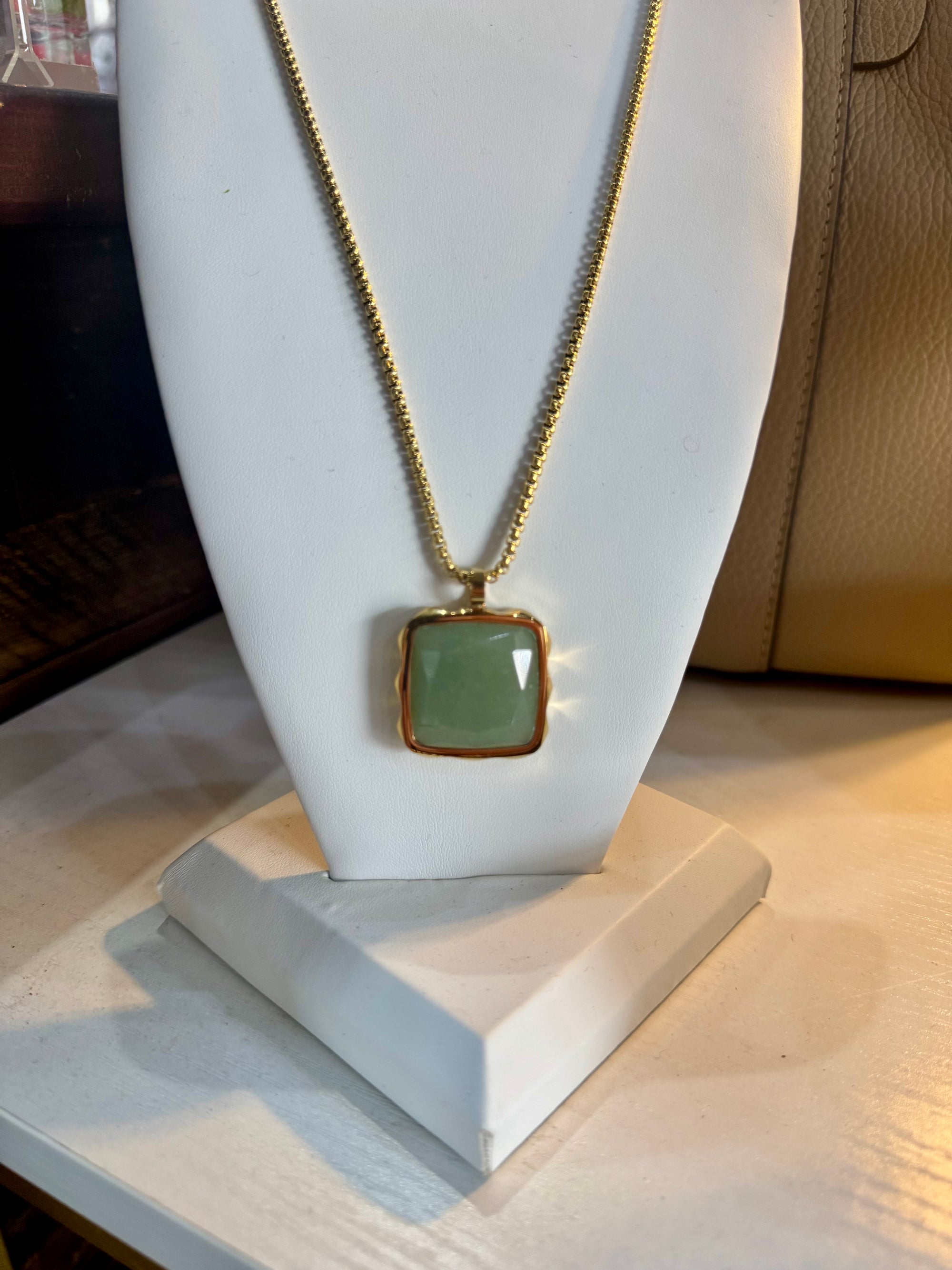 Amulet Spikes Square Necklace