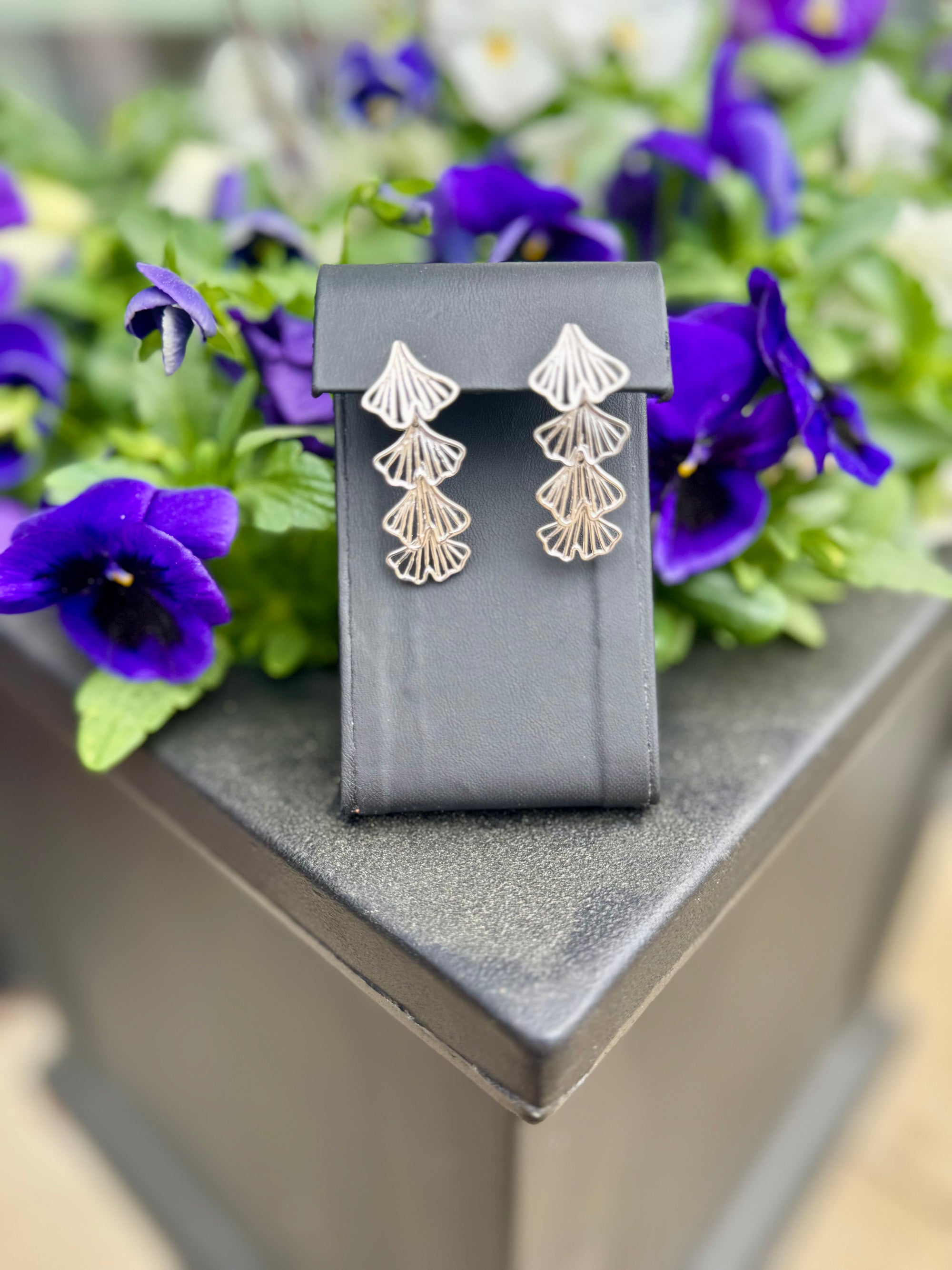 Cascading Gingko Earrings
