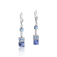 Earrings Sodalite & Hematite Blue