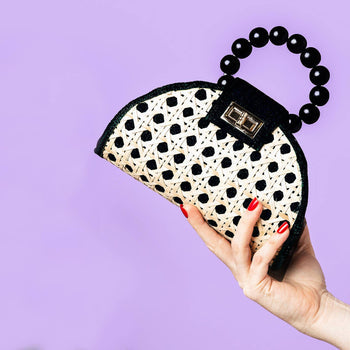 Woven Rattan Bella Statement Handbag