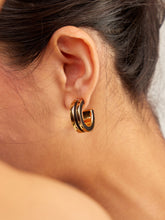Load image into Gallery viewer, Anga Inlay Hoop Earrings
