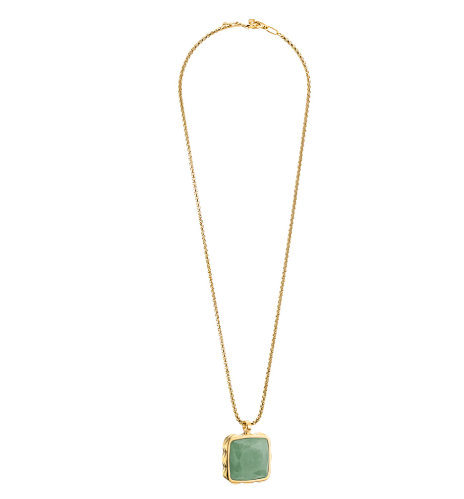 Amulet Spikes Square Necklace