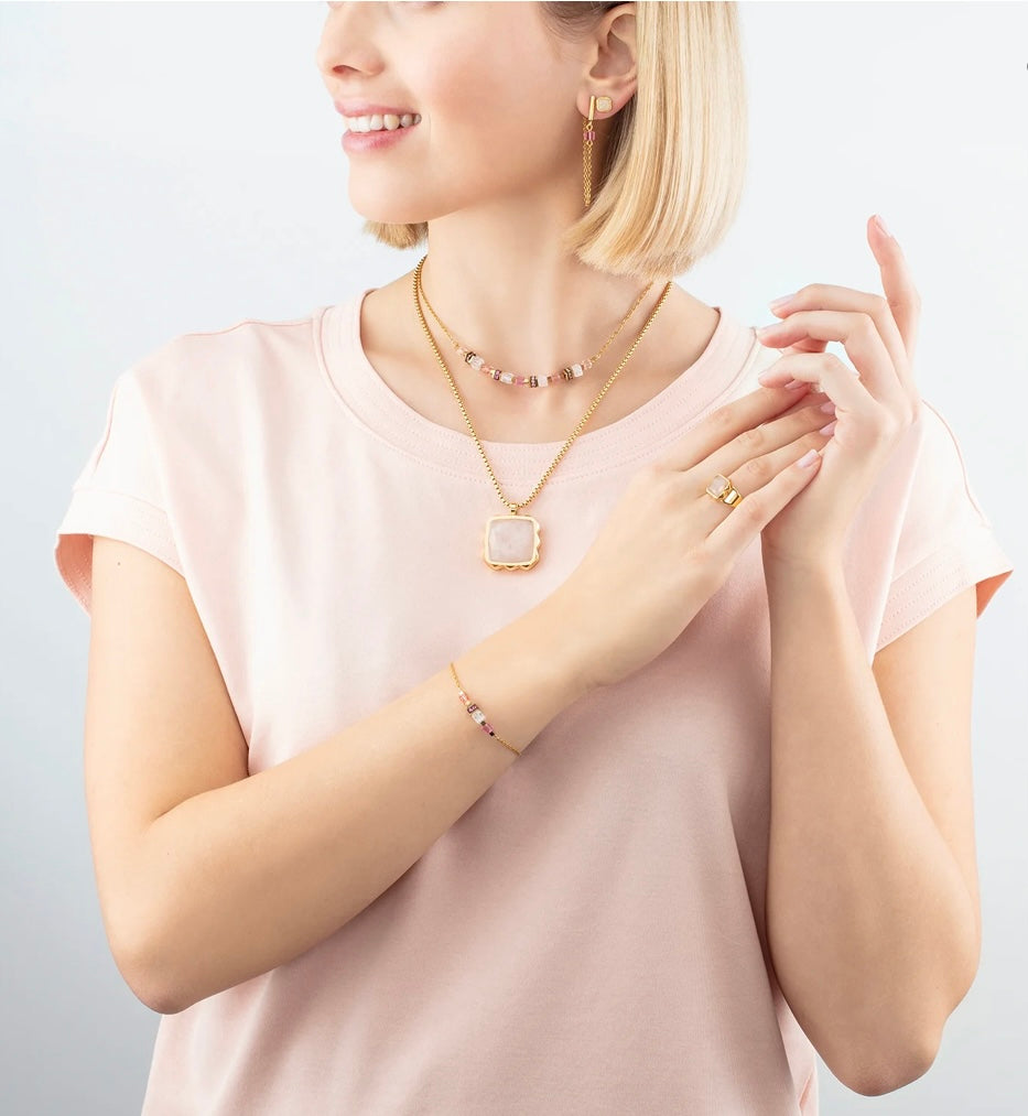 Amulet Spikes Square Necklace
