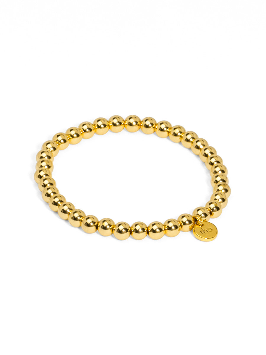 Metal Bead Stretch Bracelet