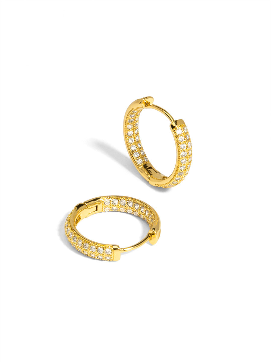 Crystal Huggie Earring