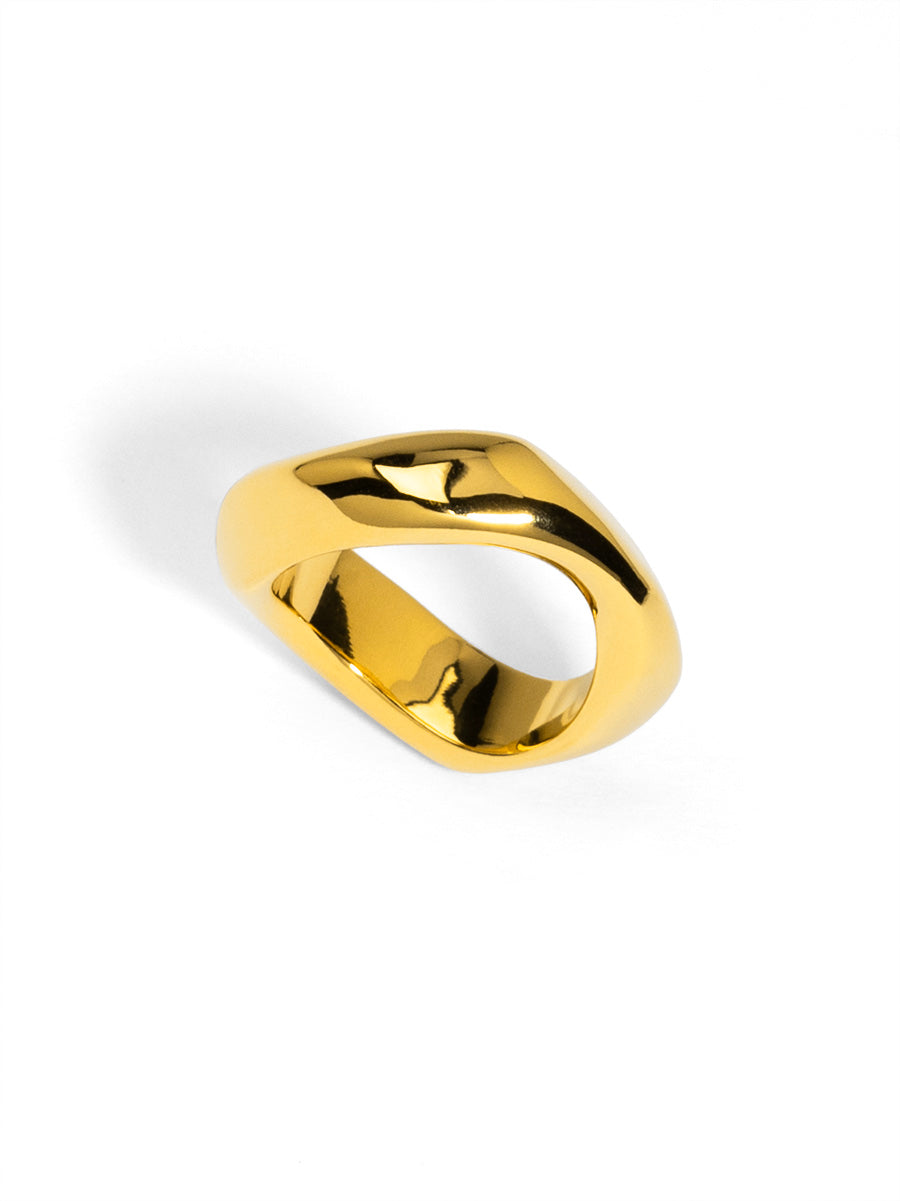 Sculptural Wave Ring