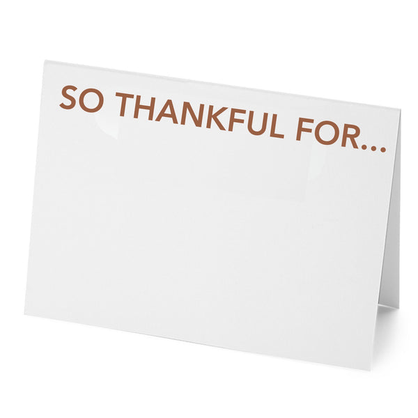 So Thankful For… Place Cards