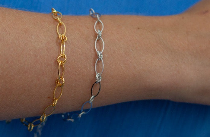 Chain Link 18K Gold Bracelet