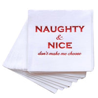 Cloth-Like Cocktail Napkins - Holiday Themed