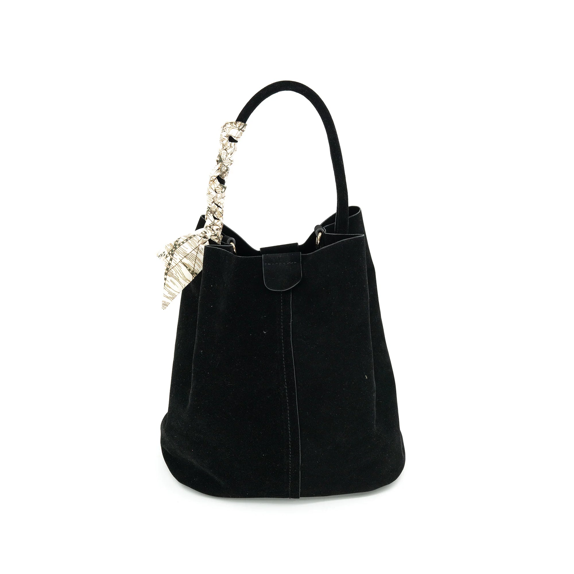 Sienna Faux Suede Bucket Bag
