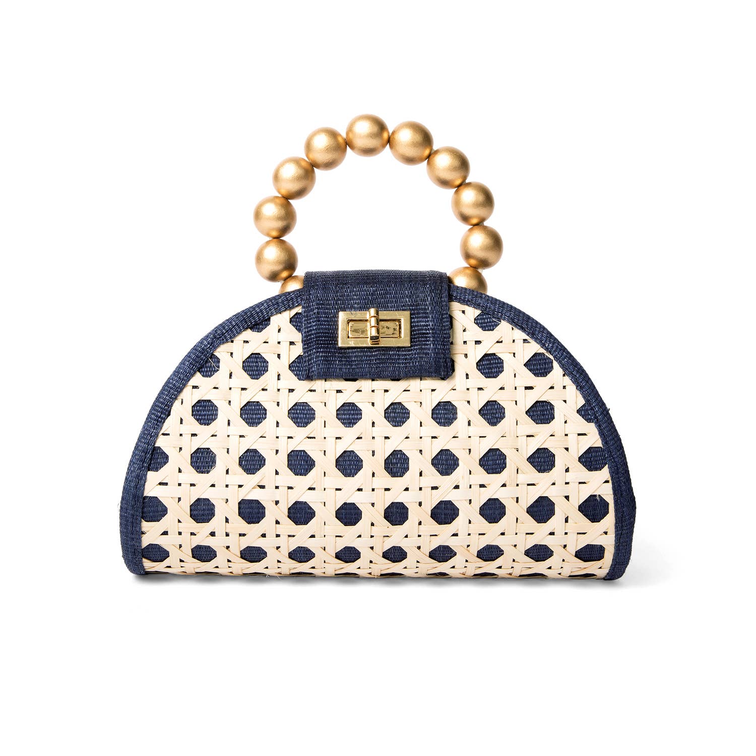 Woven Rattan Bella Statement Handbag