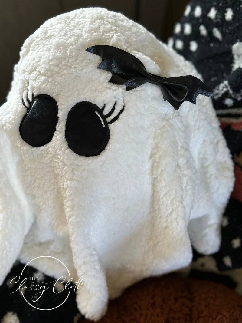 Halloween Sherpa Pillow - Ghost
