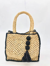 Load image into Gallery viewer, Kimba Crochet Handbag with Sphere Tassel Charm Embellishment
