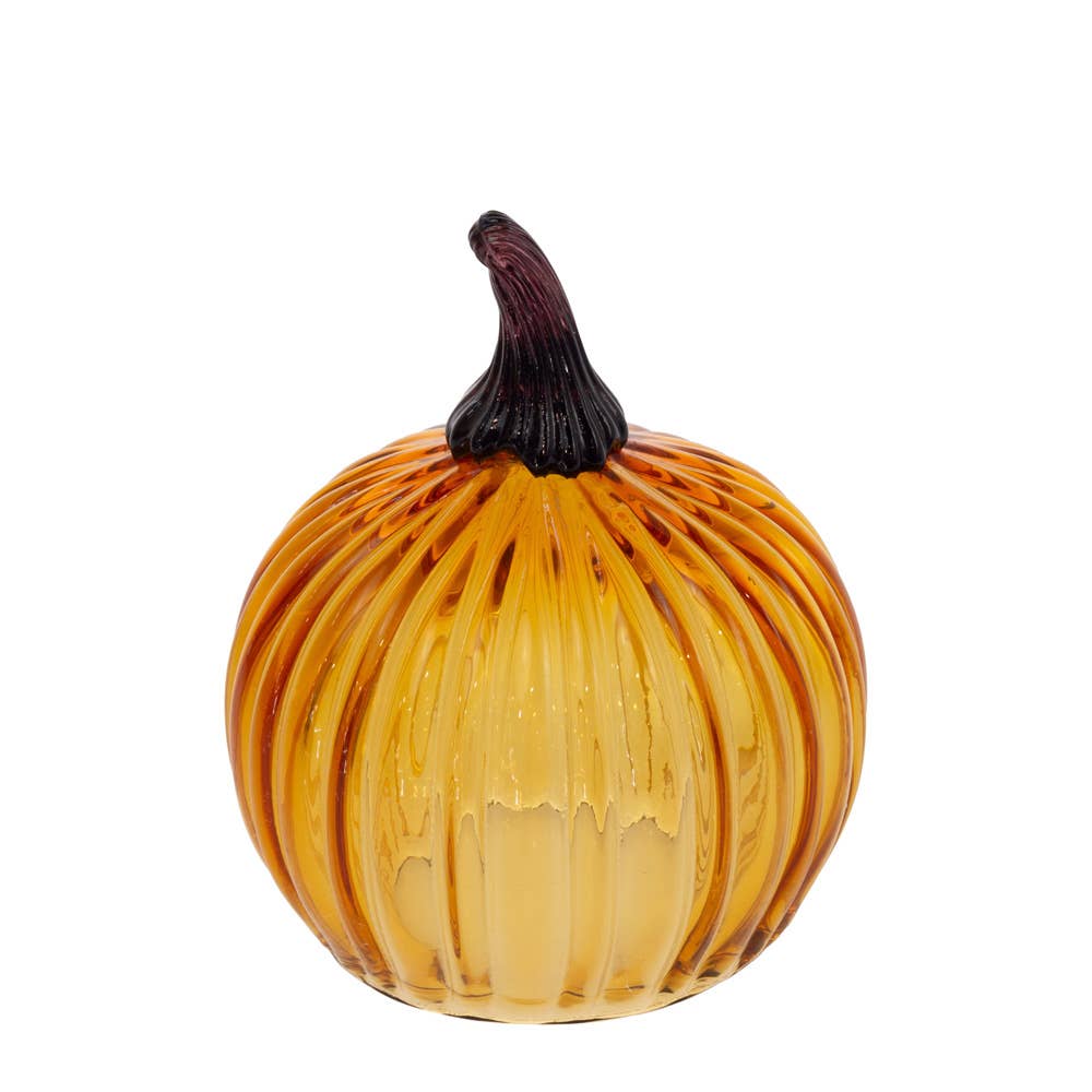 Amber Glass Pumpkin