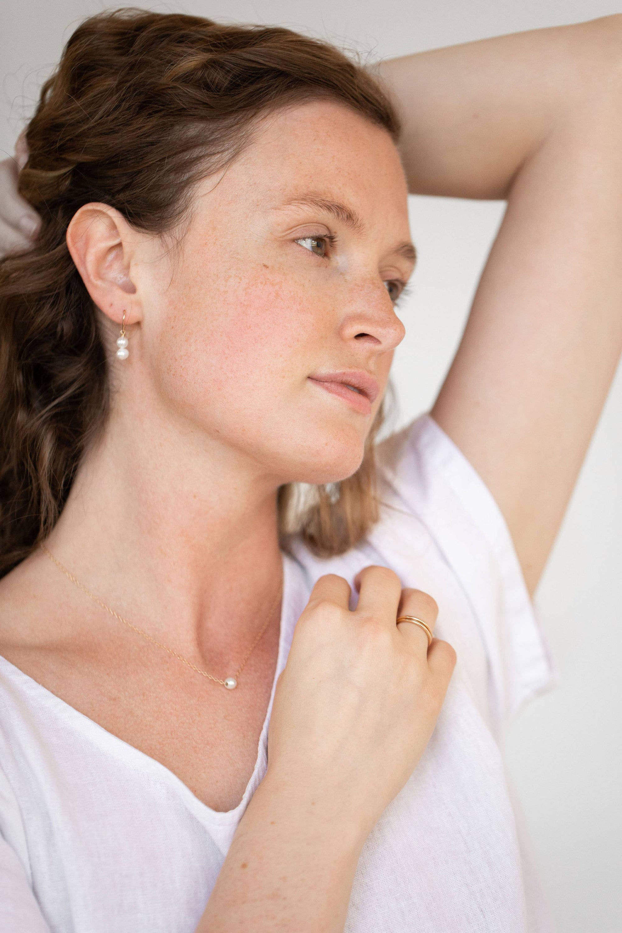 Grit Pearl Necklace | Gold Fill