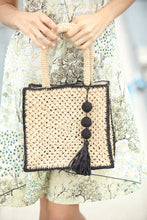 Load image into Gallery viewer, Kimba Crochet Handbag with Sphere Tassel Charm Embellishment

