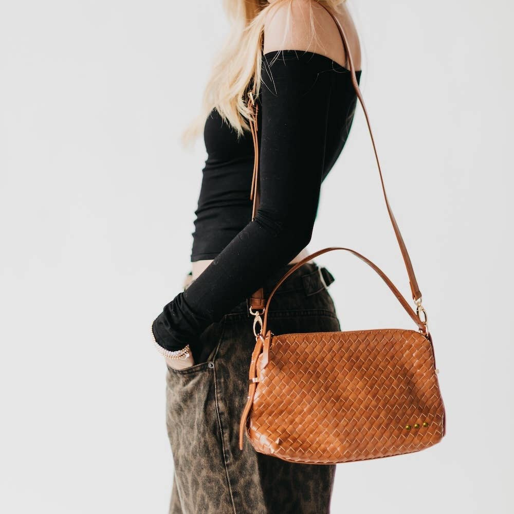 Harper Hobo Woven Shoulder Bag
