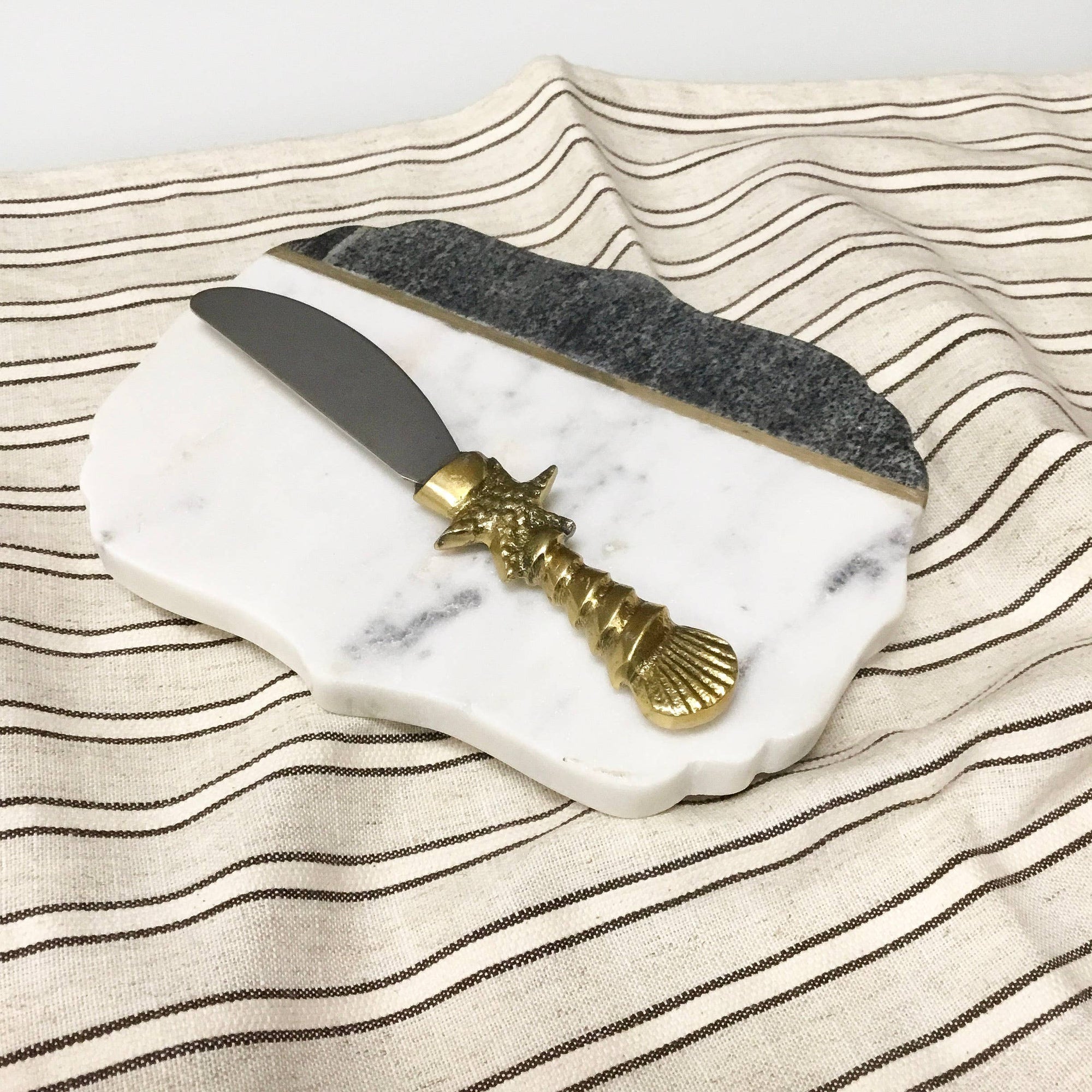 Gold Starfish & Seashell Spreader