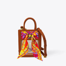 Load image into Gallery viewer, Mini Calista Clear + Paisley Twilly (Orange) (WS)
