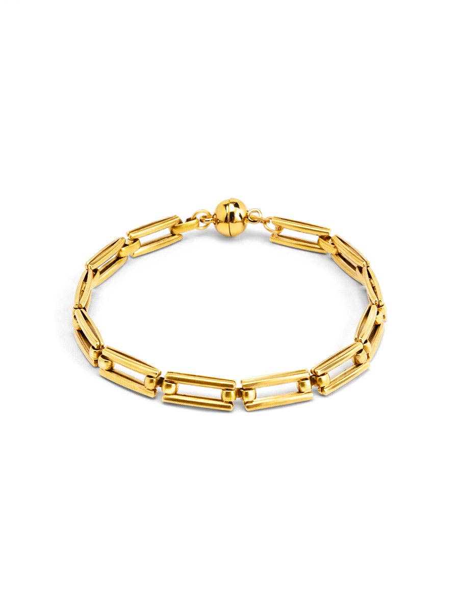 Rectangle Chain Magnet Bracelet