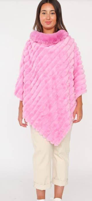Faux Fur Poncho