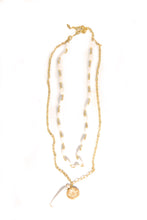 Load image into Gallery viewer, White Lotus Beaded Necklace
