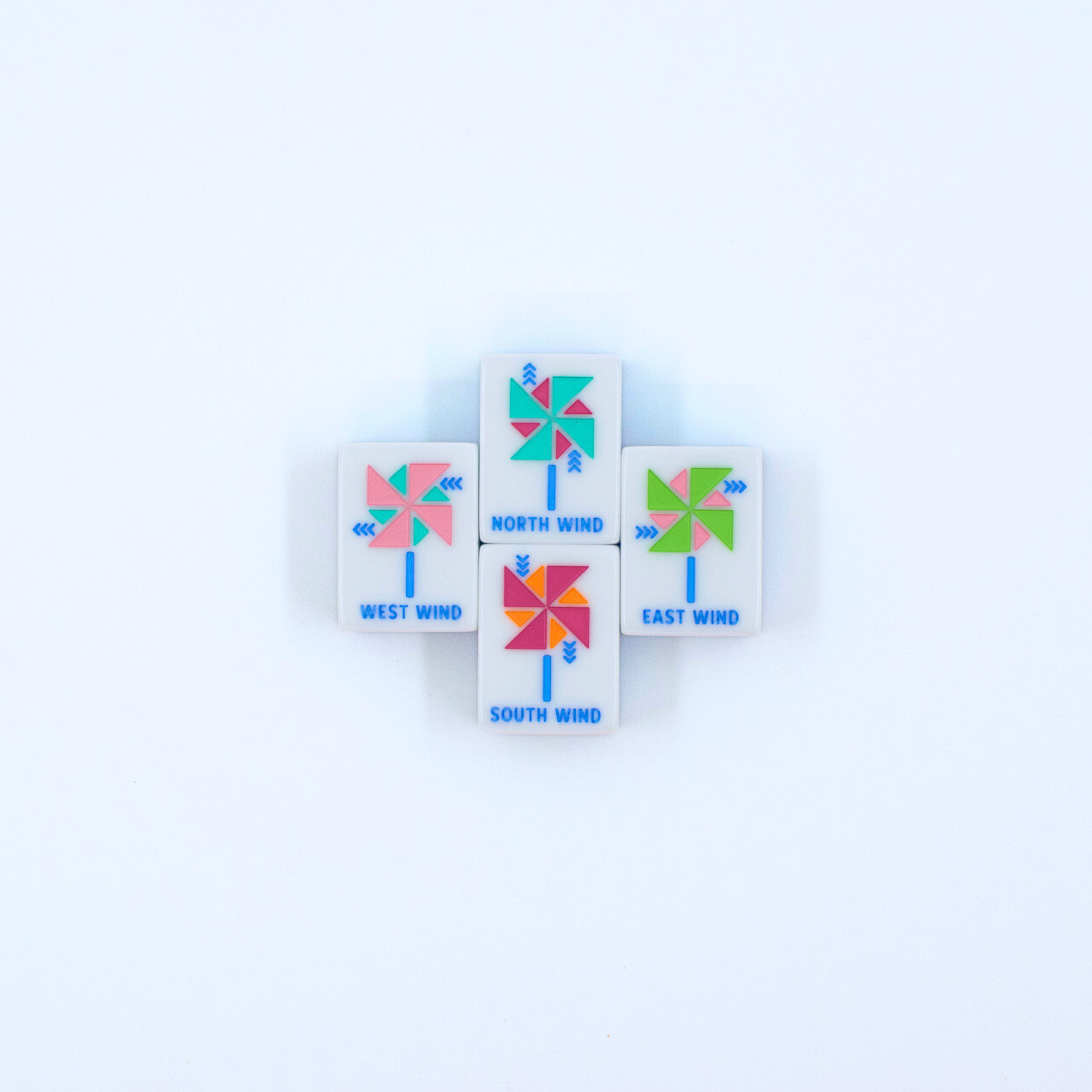 Crystal Prism Pink | Mahjong Tile Set with Bold Angles and Vibrant Vibes