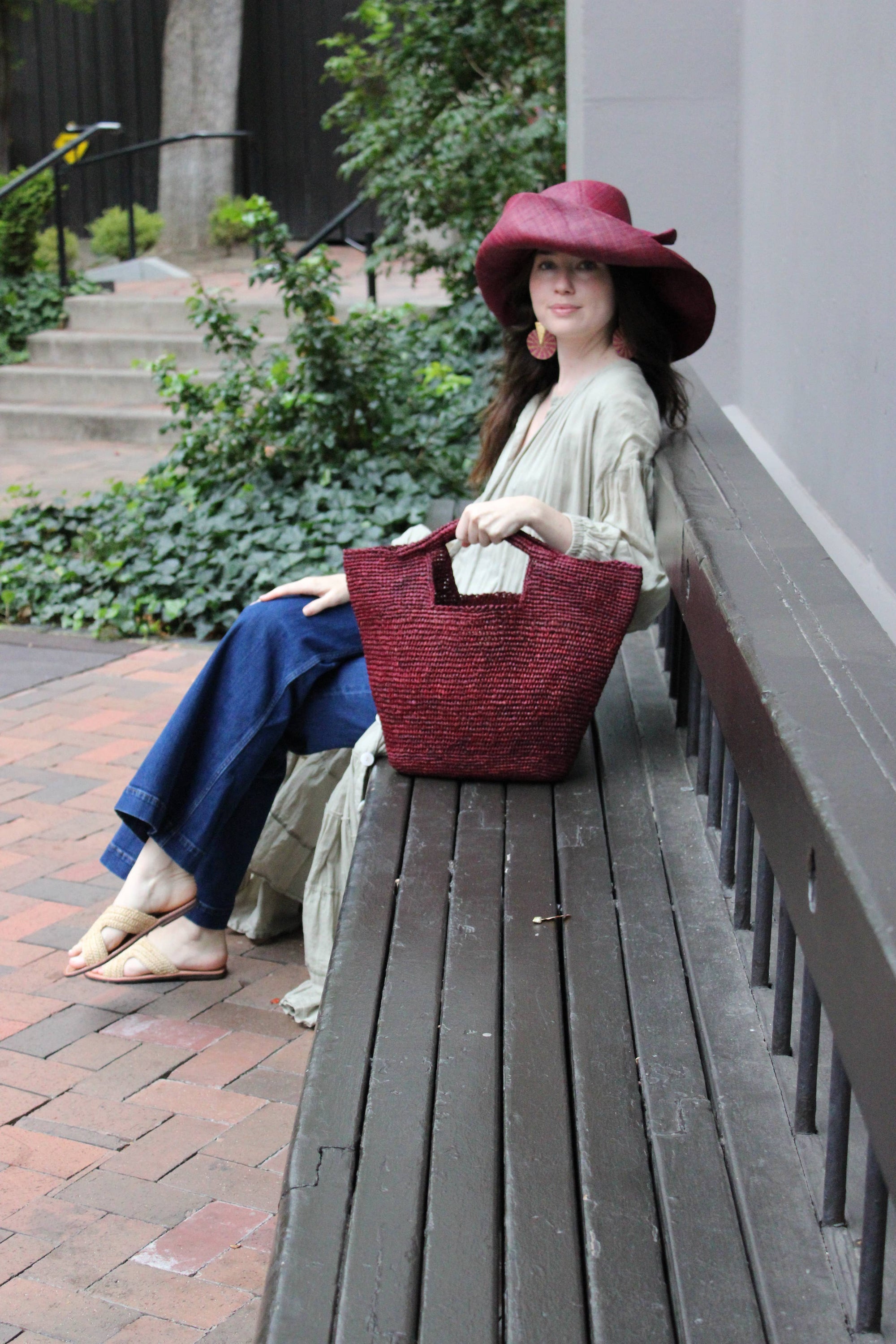 ConCon Crochet Straw Basket