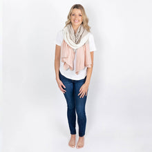 Load image into Gallery viewer, Dreamsoft Organic Cotton Travel Scarf - Colorblock

