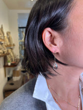Load image into Gallery viewer, Green Amethyst Dangle Earrings

