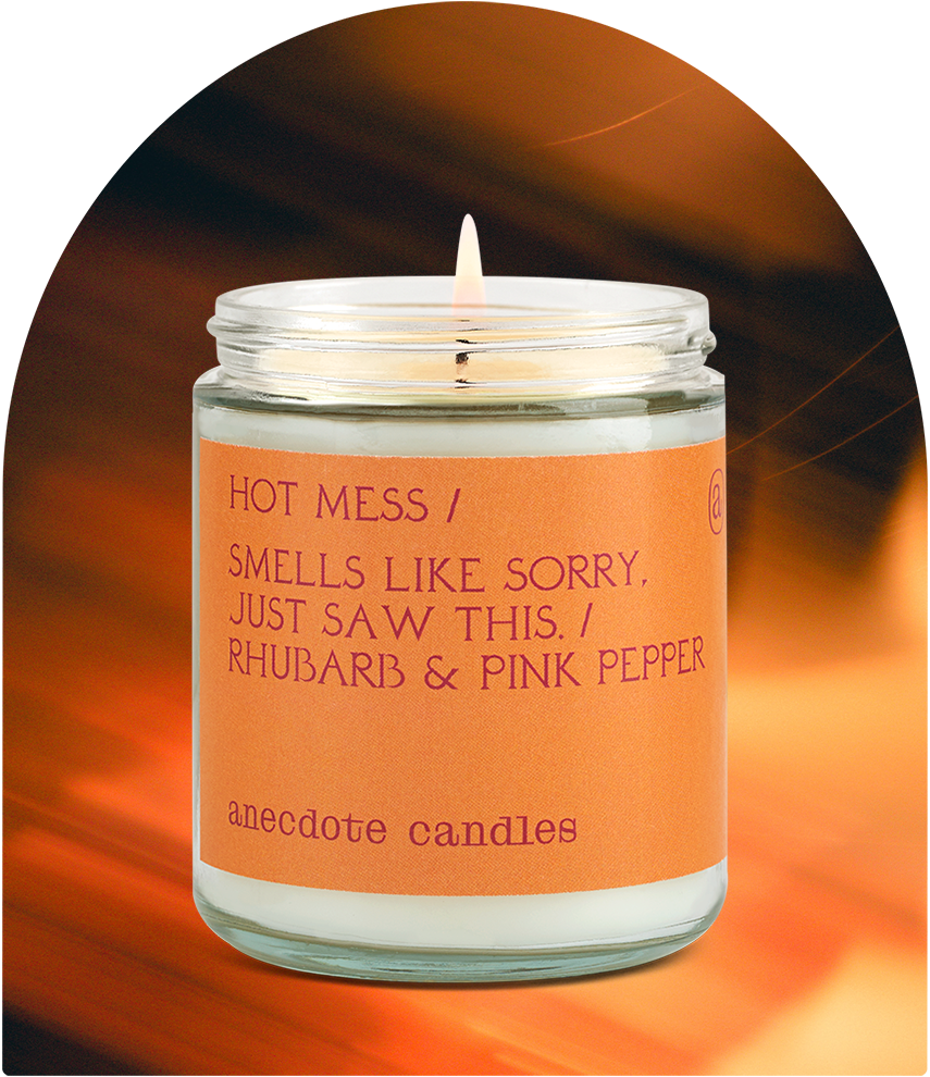 Hot Mess Candle (Rhubarb &amp; Pink Pepper)