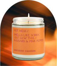 Load image into Gallery viewer, Hot Mess Candle (Rhubarb &amp; Pink Pepper)
