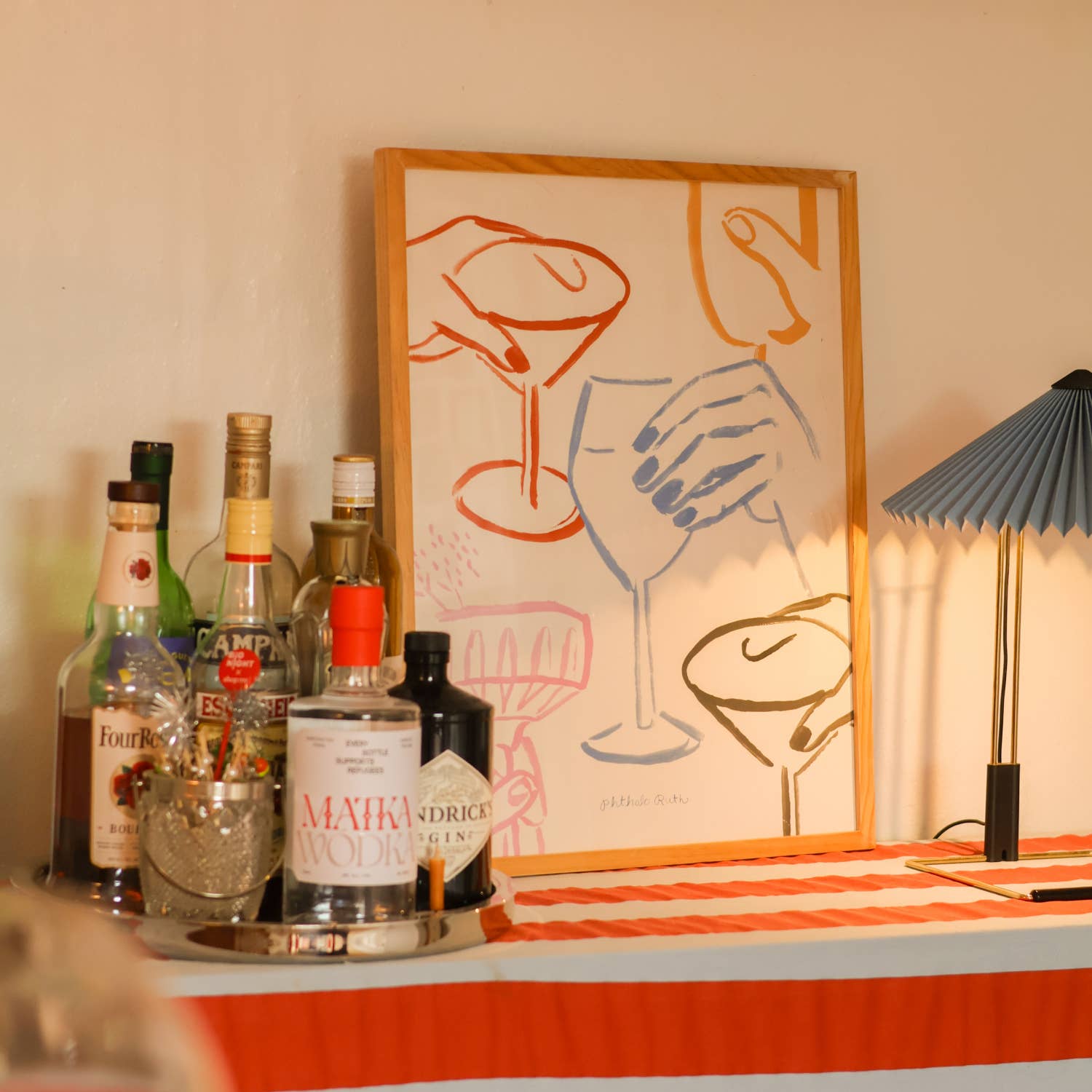 Cheers Cocktail Print