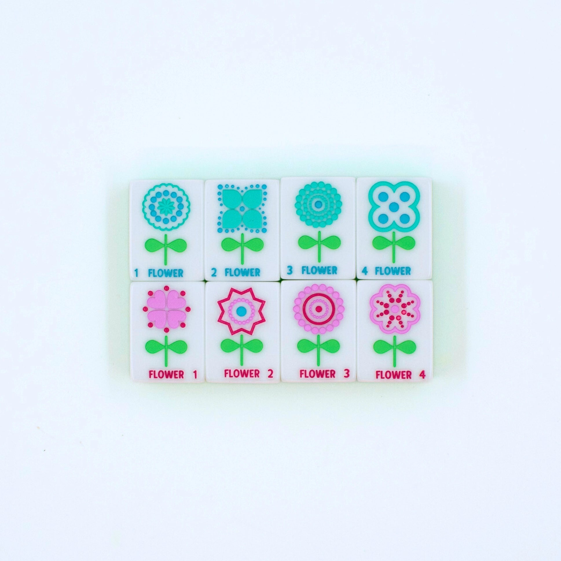 Crystal Confetti Lemon-Lime | Mahjong Tile Set with a Sprinkle of Color