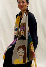 Load image into Gallery viewer, “Girls Who Wear Glasses” Art Scarf
