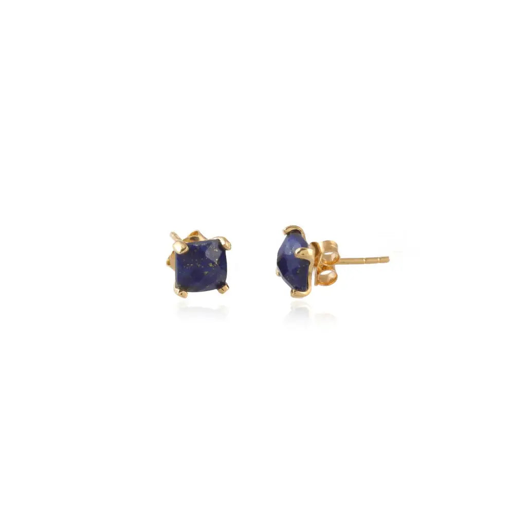 Four Prong Gemstone Stud Earrings