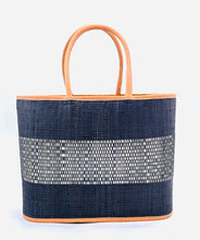Load image into Gallery viewer, Wynwood Straw Basket Bag Handbag with Metallic Detailing
