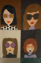 Load image into Gallery viewer, “Girls Who Wear Glasses” Art Scarf
