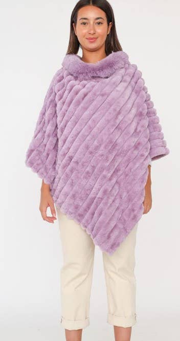 Faux Fur Poncho