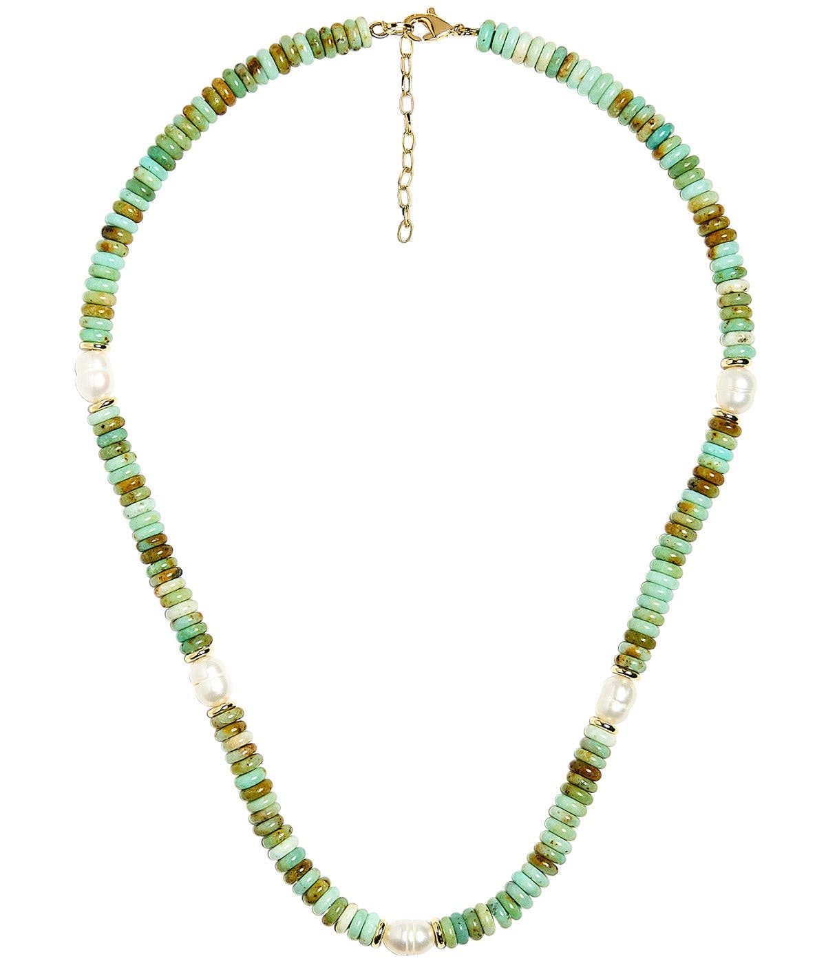 Jenny - Quartz Beaded Necklace with freshwater Pearls